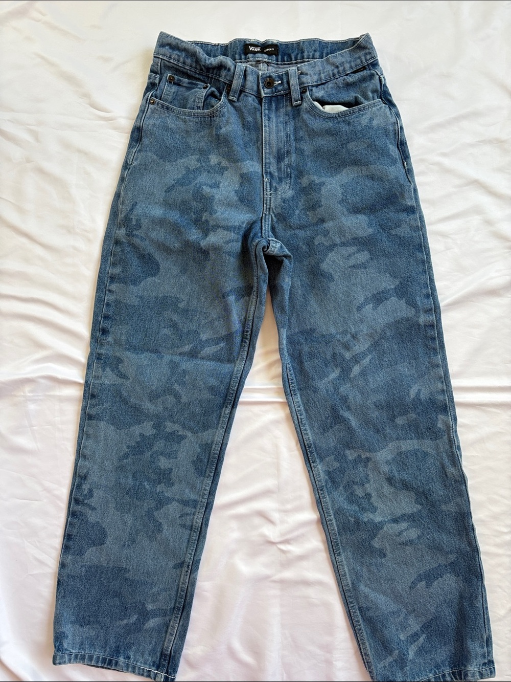 Vans Men’s Blue Camouflage Relaxed Jeans